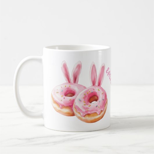 Mug Ravi De Donut De Lapin (Gauche)