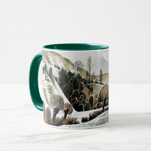 Mug Ravilier - Neige du Nouvel An, art (Devant gauche)