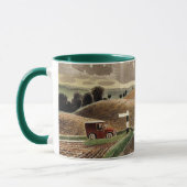 Mug Ravilieux—Paysage du Wiltshire, peinture d'art (Gauche)