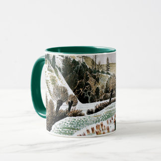 Mug Ravilious - Neige du Nouvel An, beaux-arts