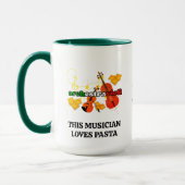 Mug Ravioli MUSICIENS QUI AIMENT PASTA Monogramme (Gauche)