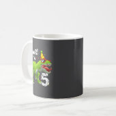 Mug Rawr I'm 5 5th Birthday T Rex Dinosaur Funny Party (Devant gauche)