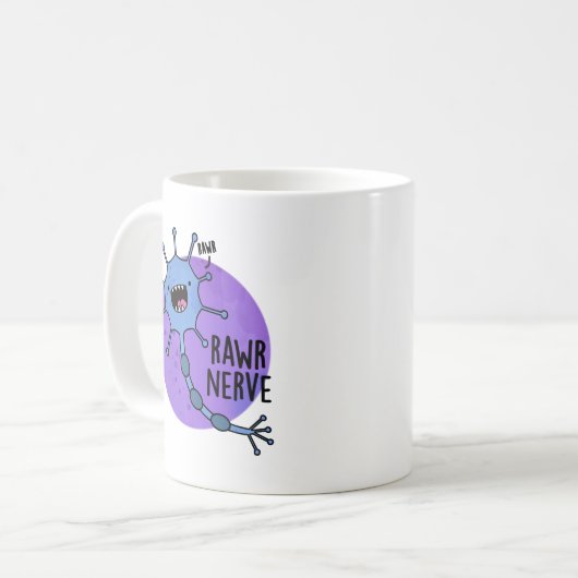 Mug Rawr Nerve Funny Neuron Nerve Pun (Devant gauche)