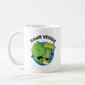 Mug Rawr Veggie Funny Food Pun (Gauche)