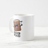 Mug Rawr Wood Funny Nature Pun (Devant gauche)