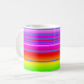 Mug rayé coloré multicolore (Devant gauche)