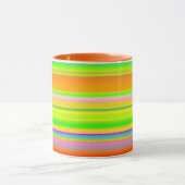 Mug rayé créatif multicolore (Centre)