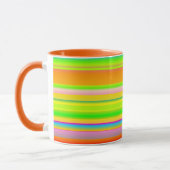 Mug rayé créatif multicolore (Gauche)