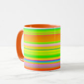 Mug rayé créatif multicolore (Devant gauche)