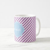 Mug rayé de l'orchidée rayé (Devant droit)