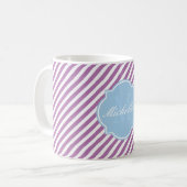 Mug rayé de l'orchidée rayé (Devant gauche)