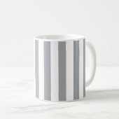 Mug rayé gris et blanc (Devant droit)