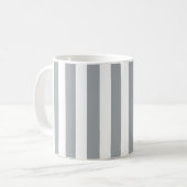 Mug rayé gris et blanc (Devant gauche)