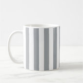 Mug rayé gris et blanc (Gauche)