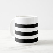 Mug rayé noir et blanc (Devant gauche)