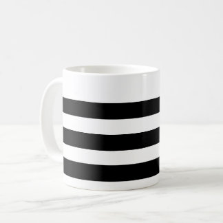 Mug rayé noir et blanc