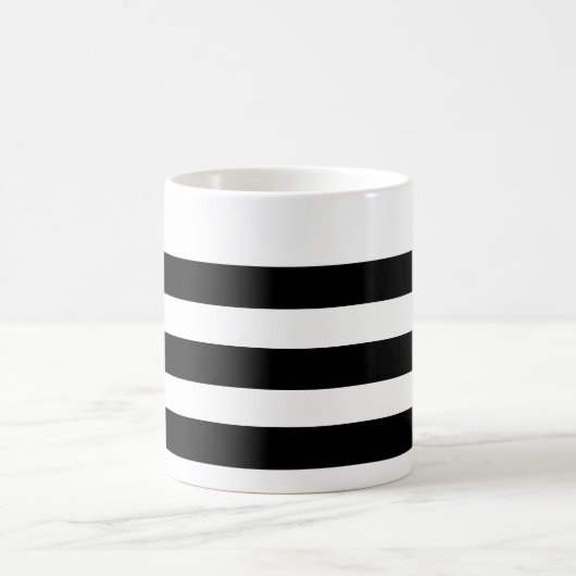 Mug rayé noir et blanc (Centre)