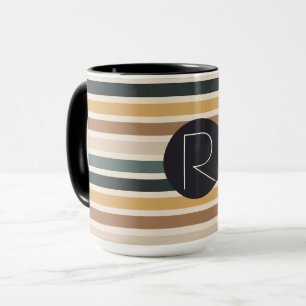 Mug rayé, pastel, minimal, coloré, abstrait, mignonne
