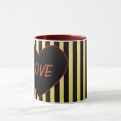 Mug rayé pour homme pour la Saint-Valentin (Centre)