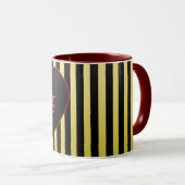 Mug rayé pour homme pour la Saint-Valentin (Devant droit)