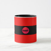 Mug Rayé rouge et noir (Centre)