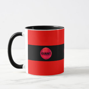 Mug Rayé rouge et noir