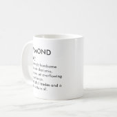 Mug Raymond name, Editable name, Custom name (Devant gauche)