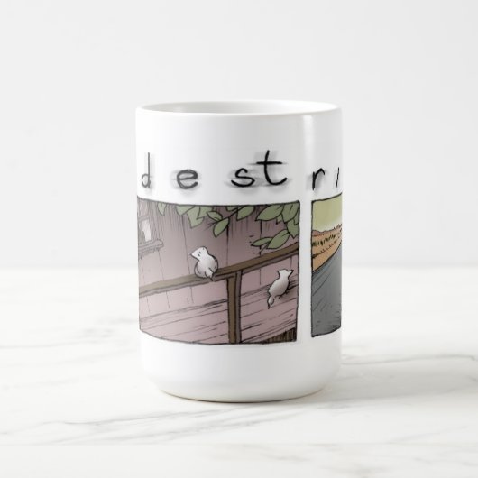Mug Rayon dans la fenêtre de cabane dans un arbre (Centre)