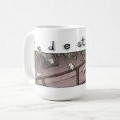 Mug Rayon dans la fenêtre de cabane dans un arbre (Devant gauche)