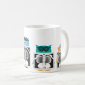 Mug Rayon X de hibou d'aviateur (Devant droit)