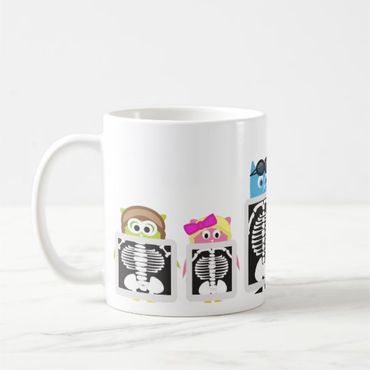 Mug Rayon X de hibou d'aviateur (Gauche)