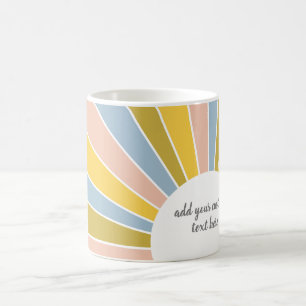 Mug Rayons de soleil colorés avec devis favori
