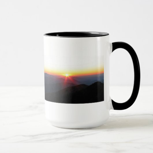 Mug Rayons du coucher du soleil w/shimmering de (Droite)