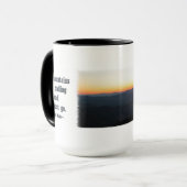 Mug Rayons du coucher du soleil w/shimmering de (Devant gauche)