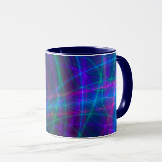 Mug Rayons multicolores lumineux (Devant droit)