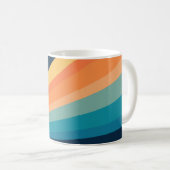 Mug Rayons solaires rétro (Devant droit)