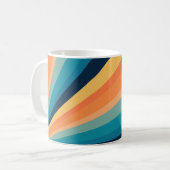 Mug Rayons solaires rétro (Devant gauche)