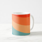 Mug Rayons solaires rétro colorés (Devant droit)