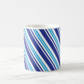 Mug Rayure bleue de menthe poivrée (Centre)