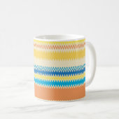 Mug Rayure colorée de zigzag de Chevron décorative (Devant droit)