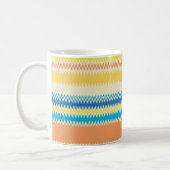 Mug Rayure colorée de zigzag de Chevron décorative (Gauche)