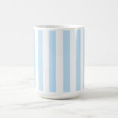 Mug Rayure de bonbon bleu pâle et blanc (Centre)