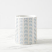 Mug Rayure de feuille bleu clair (Centre)