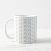 Mug Rayure de feuille bleu clair (Gauche)
