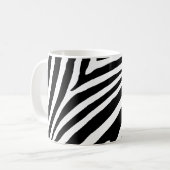 Mug Rayure de zèbre moderne noir et blanc (Devant gauche)