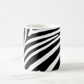 Mug Rayure de zèbre moderne noir et blanc (Centre)