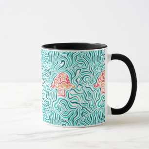 Mug Rayure et champignon verts de zèbre