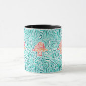 Mug Rayure et champignon verts de zèbre (Centre)