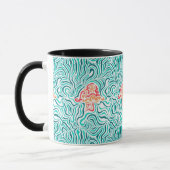 Mug Rayure et champignon verts de zèbre (Gauche)