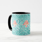 Mug Rayure et champignon verts de zèbre (Devant gauche)